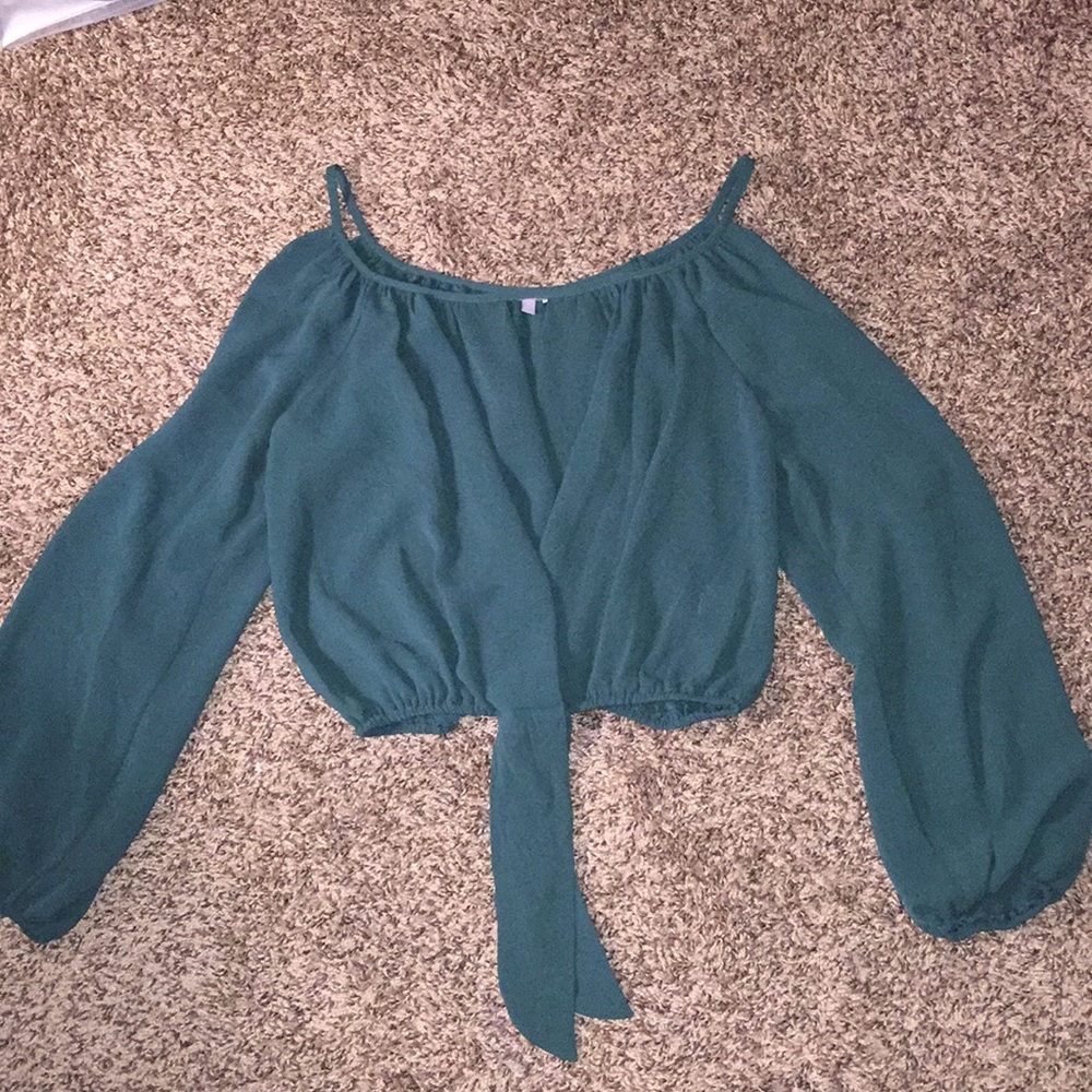 Forest green top